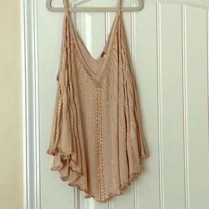 FREE PEOPLE Beaded Tank Top